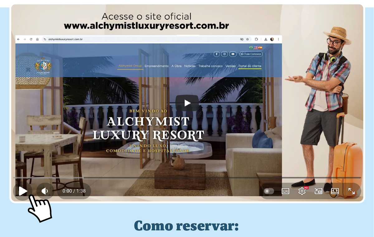 Acesse o site oficial