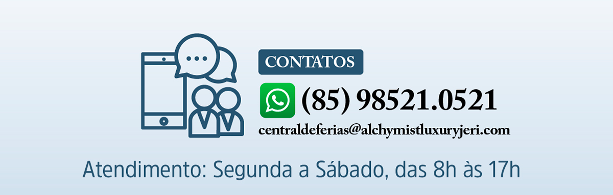 Atendimento: Segunda a Sábado, das 8h às 17h contato (85) 98521.0521